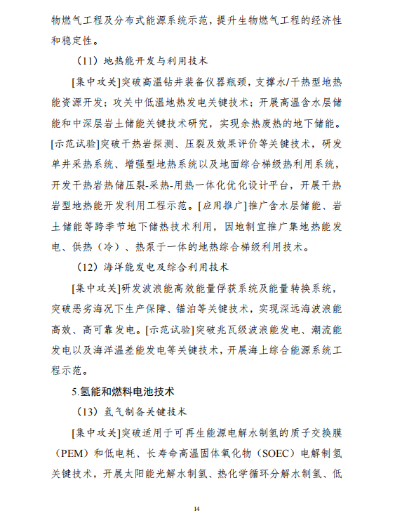 重磅！《“十四五”能源領(lǐng)域科技創(chuàng)新規(guī)劃》發(fā)布