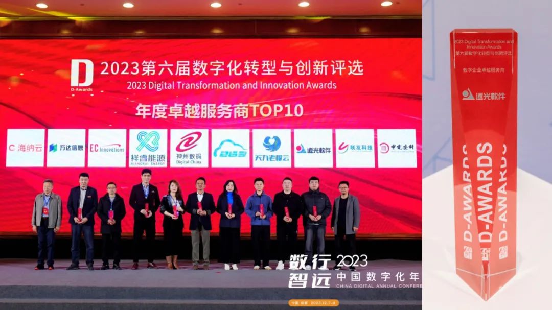2023第六屆數字化轉型與創(chuàng)新評選揭曉，遠光軟件服務的三個項目案例和公司入選榜單